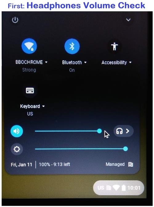 Headphones Volume